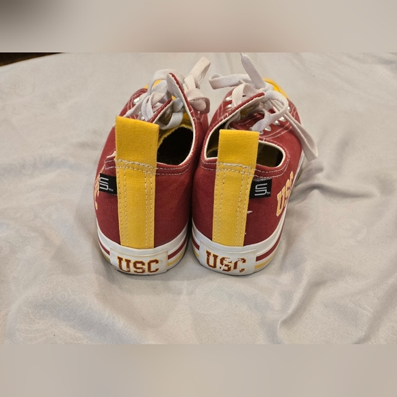 Red and Yellow Women's Sneakers - Picture 3 of 5